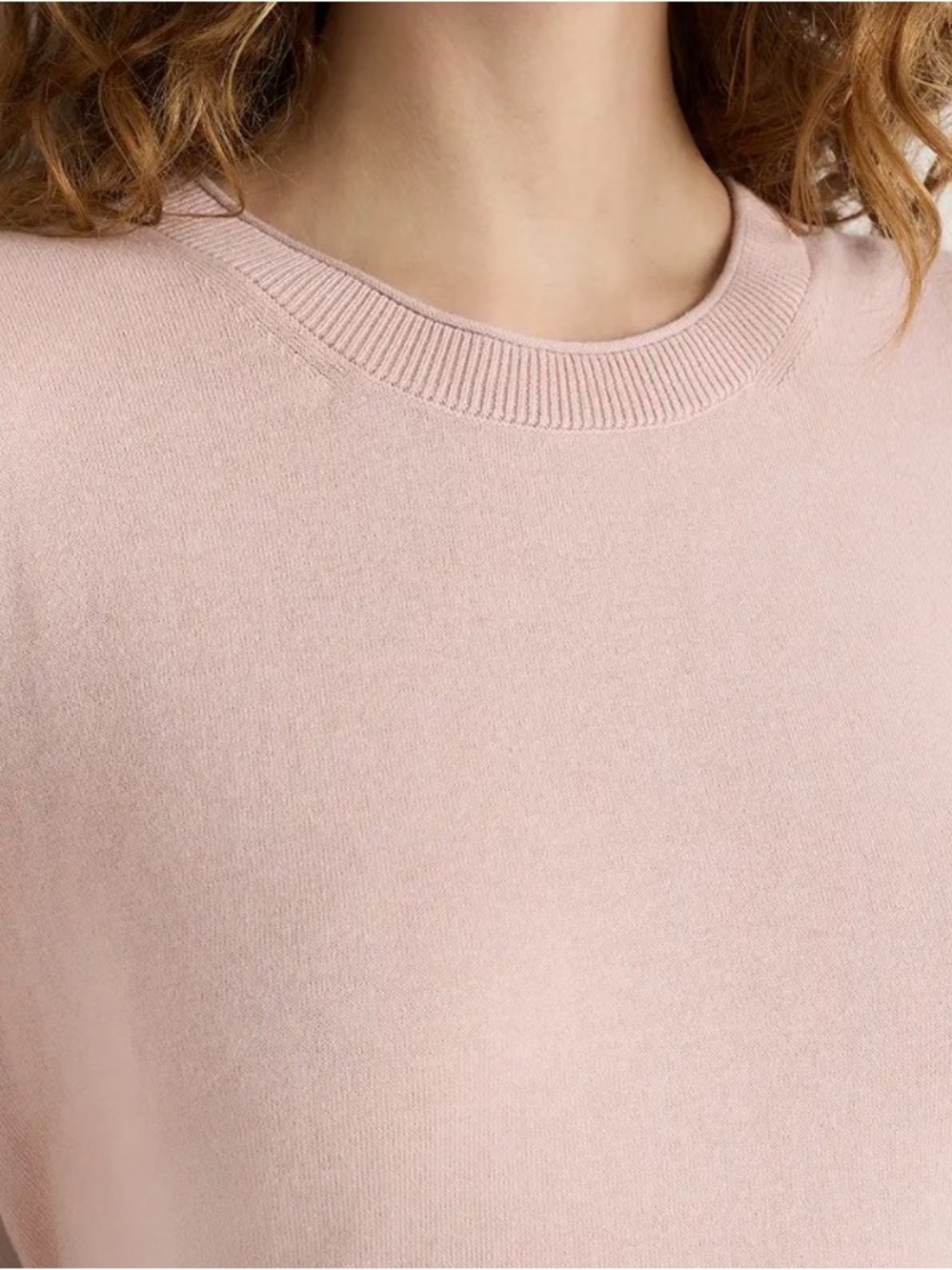 Quince Blush Crewneck Sweater
